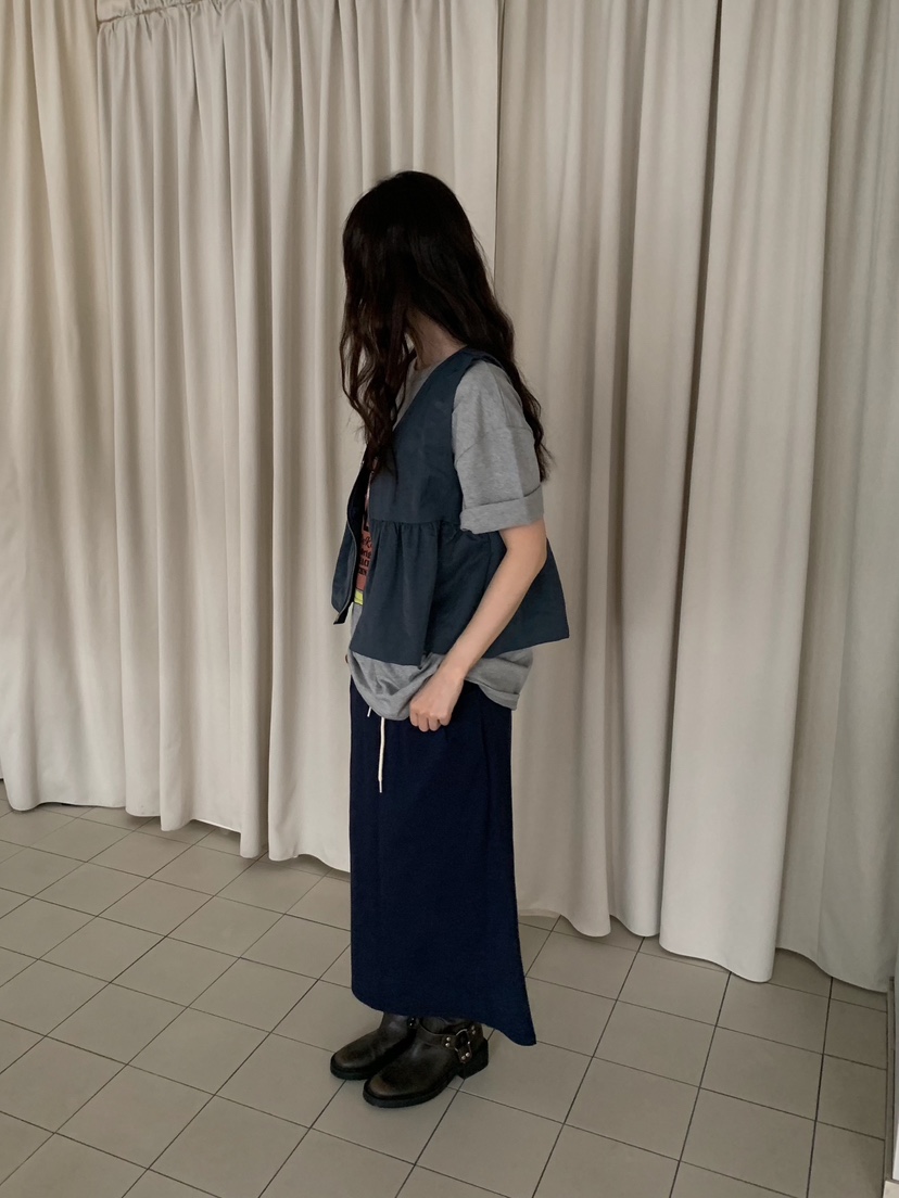 CAMEL-P韓國直郵女裝新品人氣馬甲褶皺Came_l 家馬甲