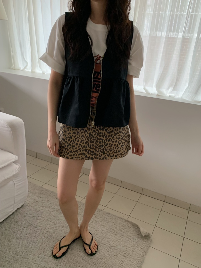 CAMEL-P韓國直郵女裝新品人氣馬甲褶皺Came_l 家馬甲