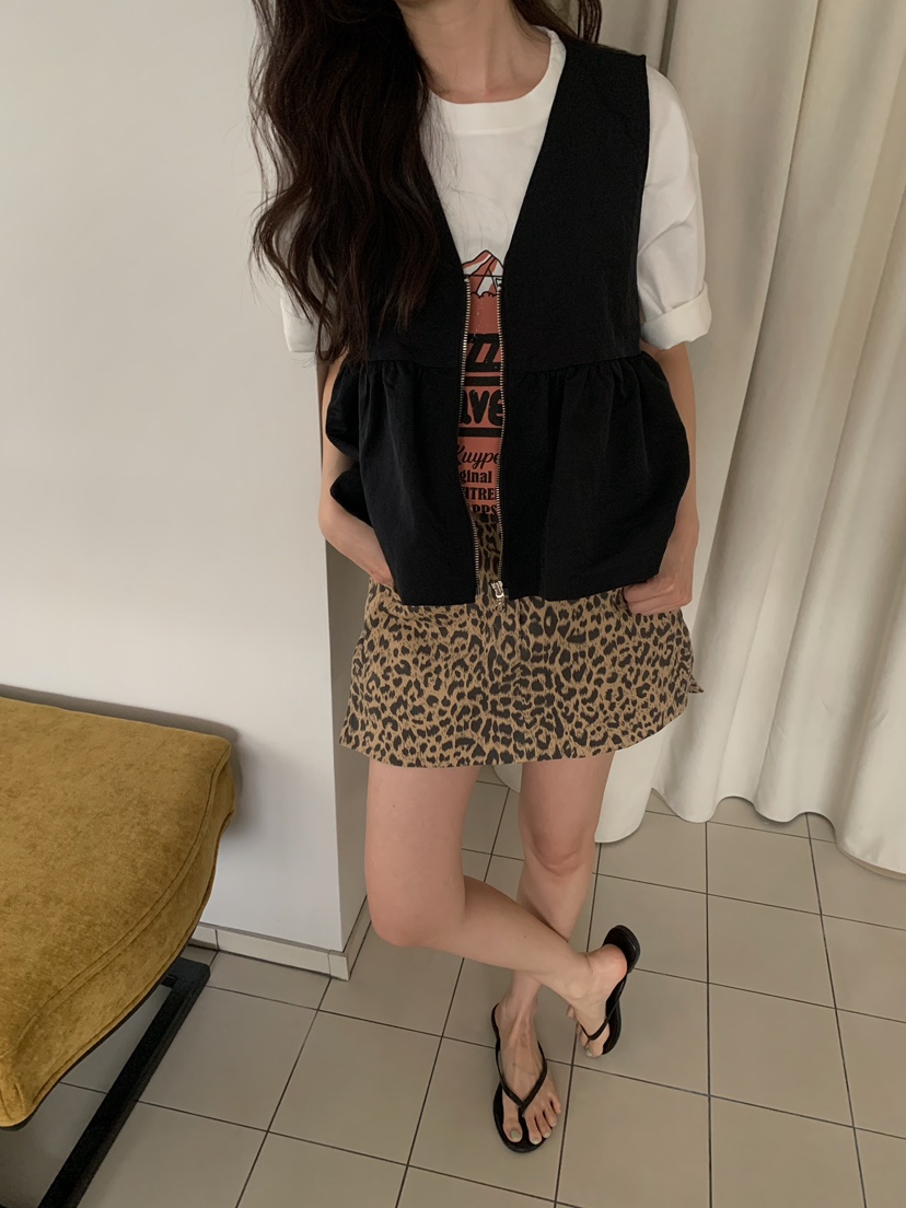 CAMEL-P韓國直郵女裝新品人氣馬甲褶皺Came_l 家馬甲