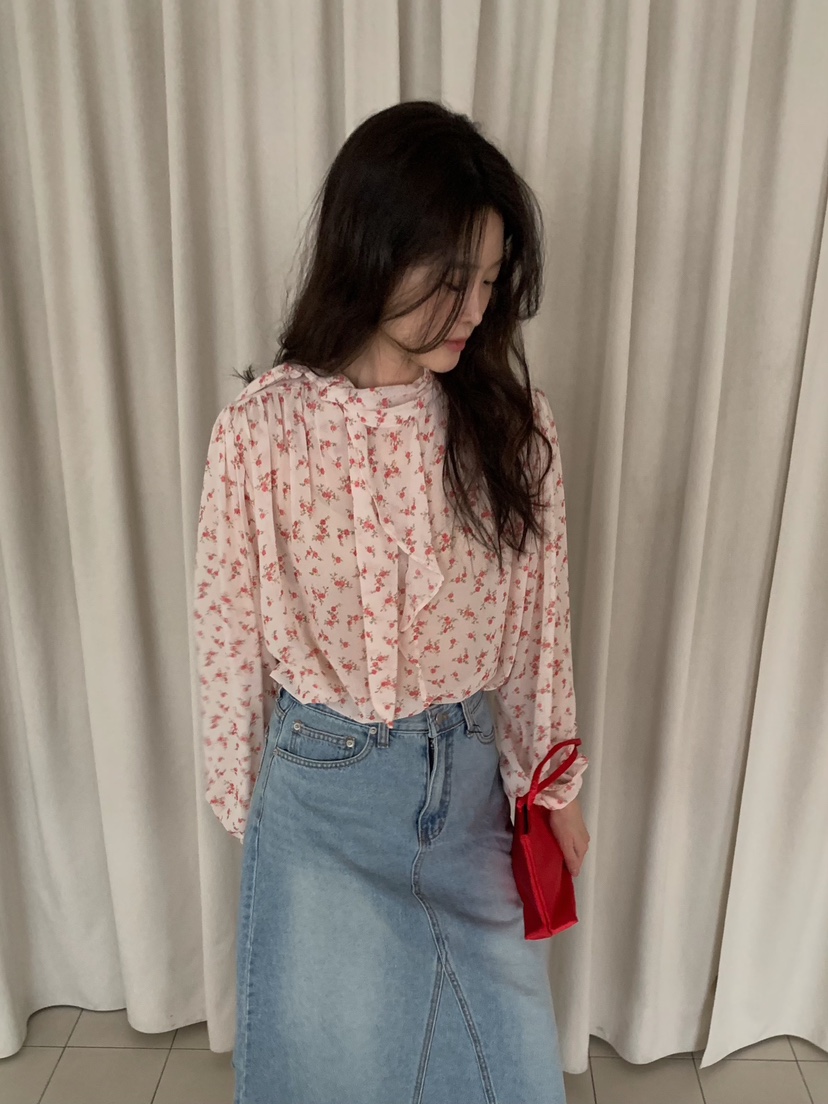 CAMEL-P韓國代購女裝新款職業襯衫蕾絲衫Came_l 家襯衫/蕾絲衫