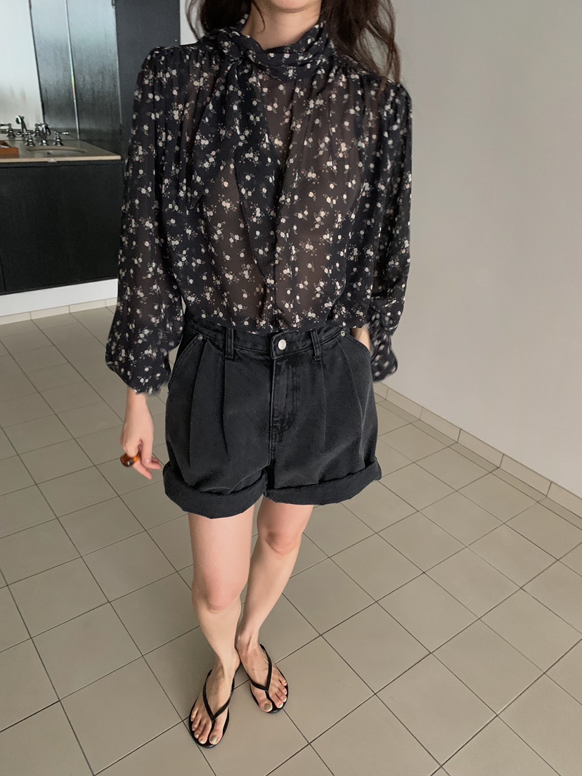 CAMEL-P韓國代購女裝新款職業襯衫蕾絲衫Came_l 家襯衫/蕾絲衫