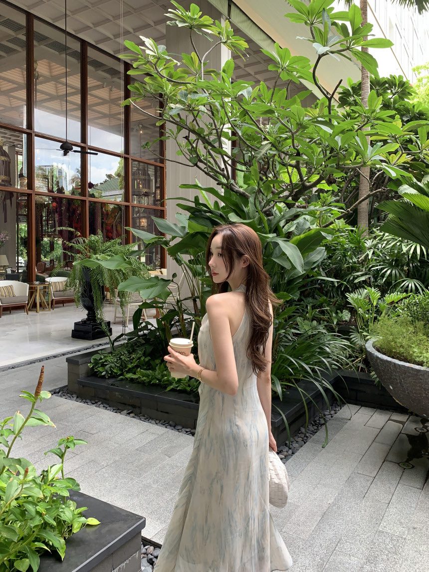 THE LOW韓國東大門代購女裝新款推薦時尚職業休閑連衣裙THE LOW連衣裙