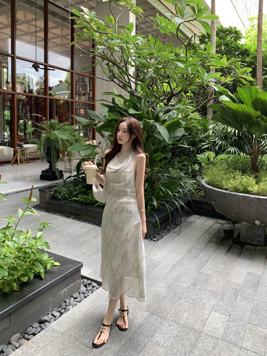 THE LOW韓國東大門代購女裝新款推薦時尚職業休閑連衣裙THE LOW連衣裙