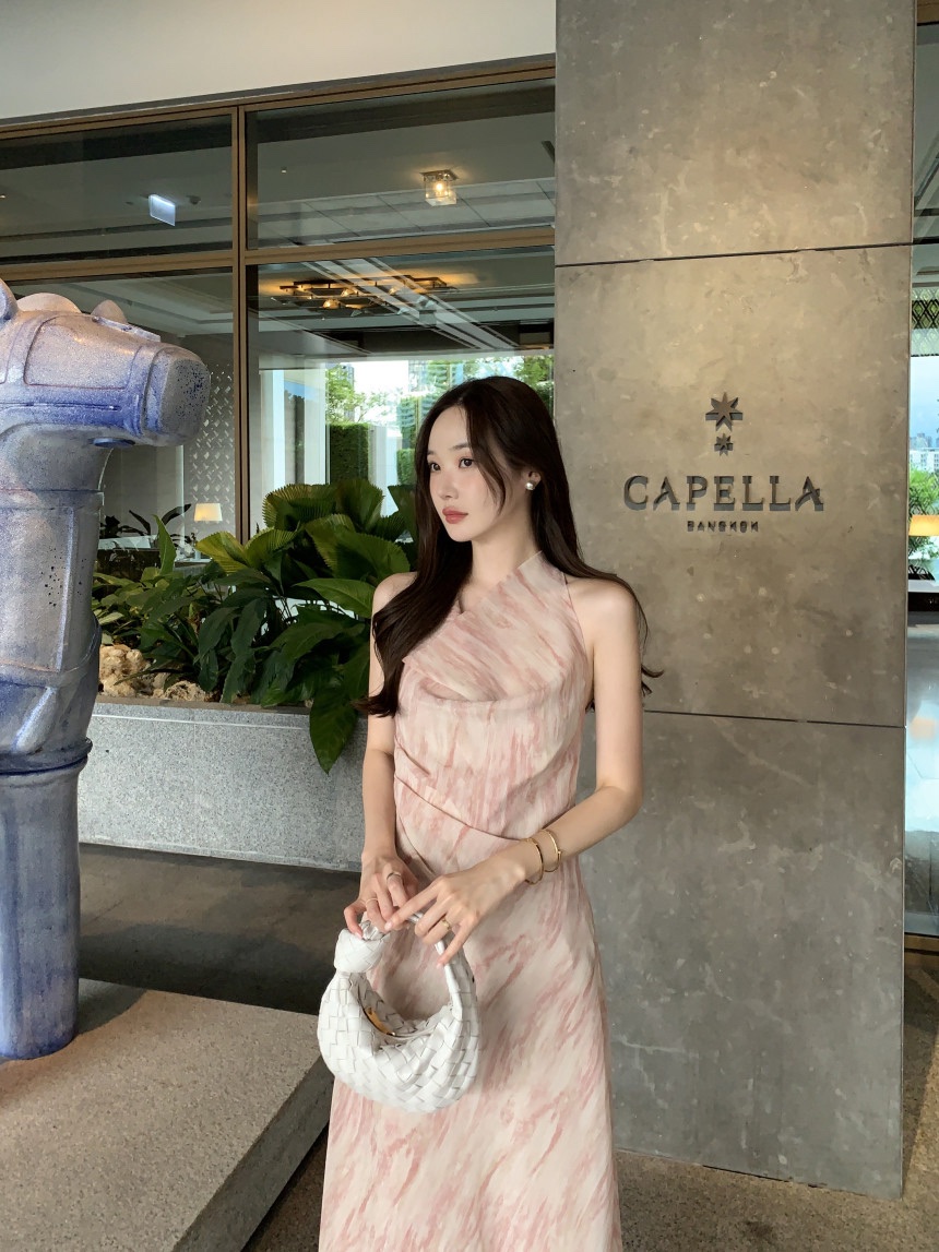 THE LOW韓國東大門代購女裝新款推薦時尚職業休閑連衣裙THE LOW連衣裙