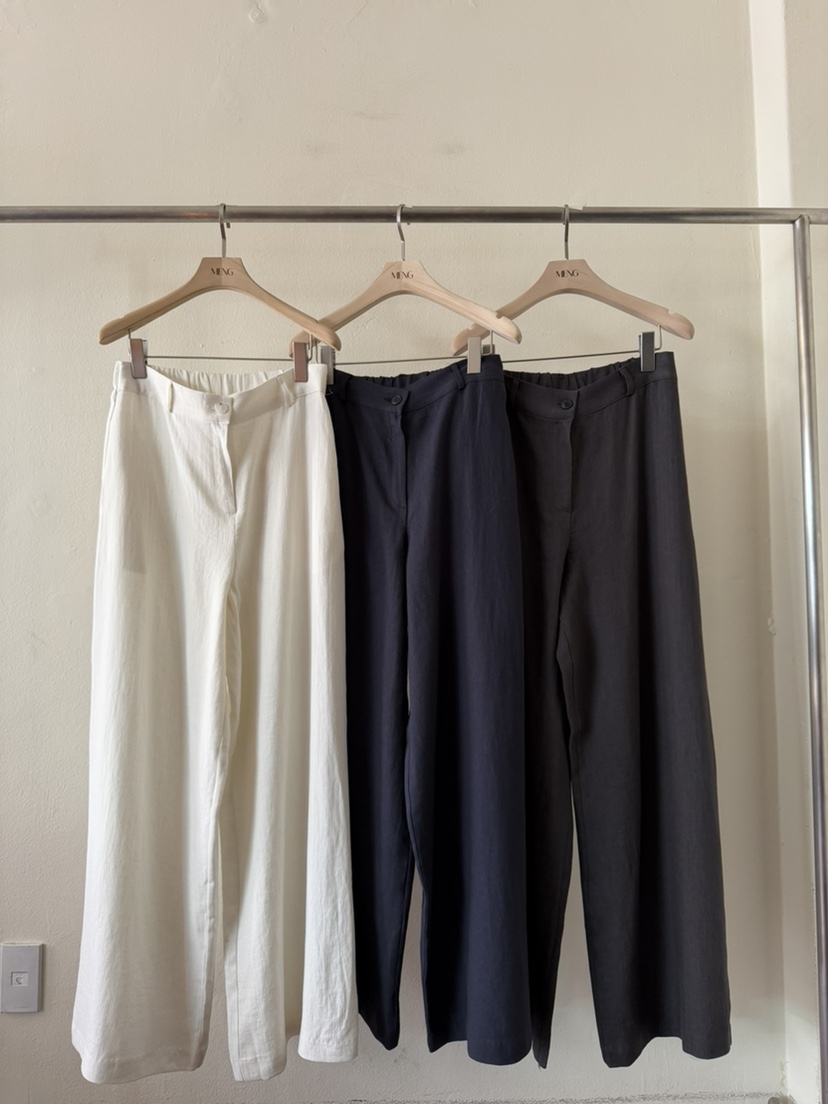 MENG韓國東大門直郵女裝新品熱賣休閑推薦休閑褲亞麻布絨MENG休閑褲