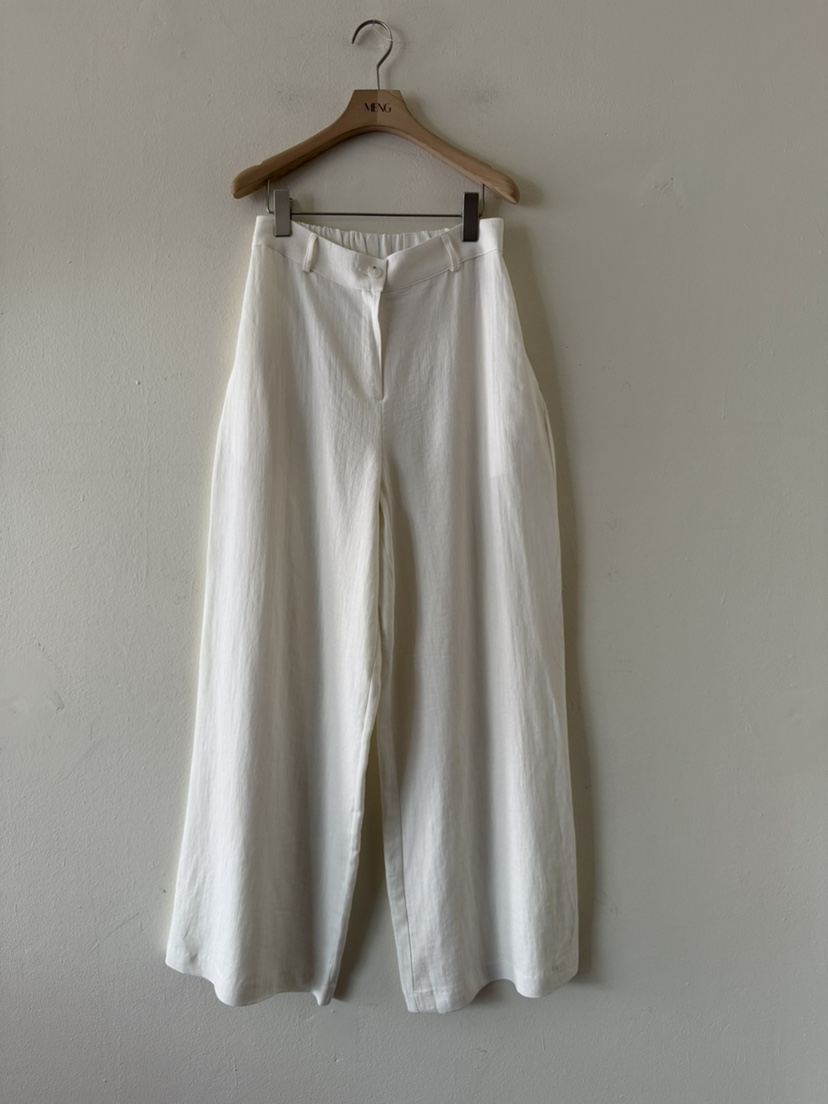 MENG韓國東大門直郵女裝新品熱賣休閑推薦休閑褲亞麻布絨MENG休閑褲圖色2