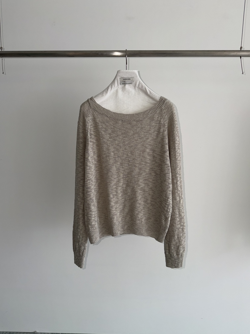 BAKING POWDER韓國東大門代購女士新款熱賣職業針織衫船領BAKING POWDER針織衫圖色1