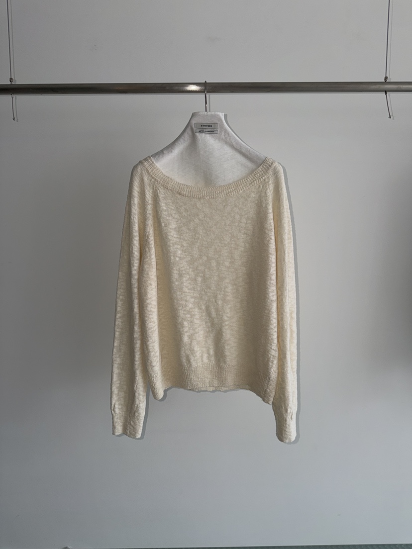 BAKING POWDER韓國東大門代購女士新款熱賣職業針織衫船領BAKING POWDER針織衫圖色2