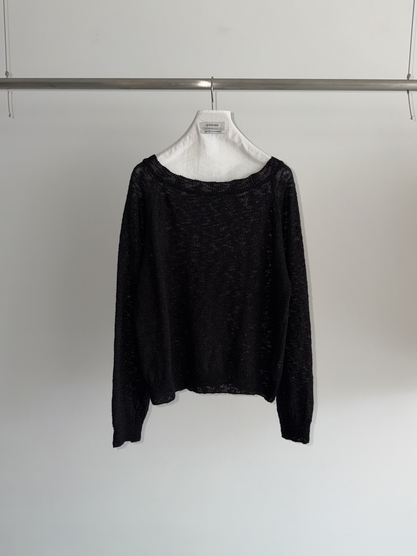 BAKING POWDER韓國東大門代購女士新款熱賣職業針織衫船領BAKING POWDER針織衫圖色3