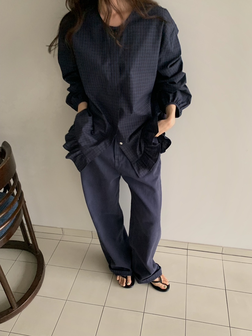 CAMEL-P韓國直郵女士新品休閑襯衫蕾絲衫Came_l 家襯衫/蕾絲衫