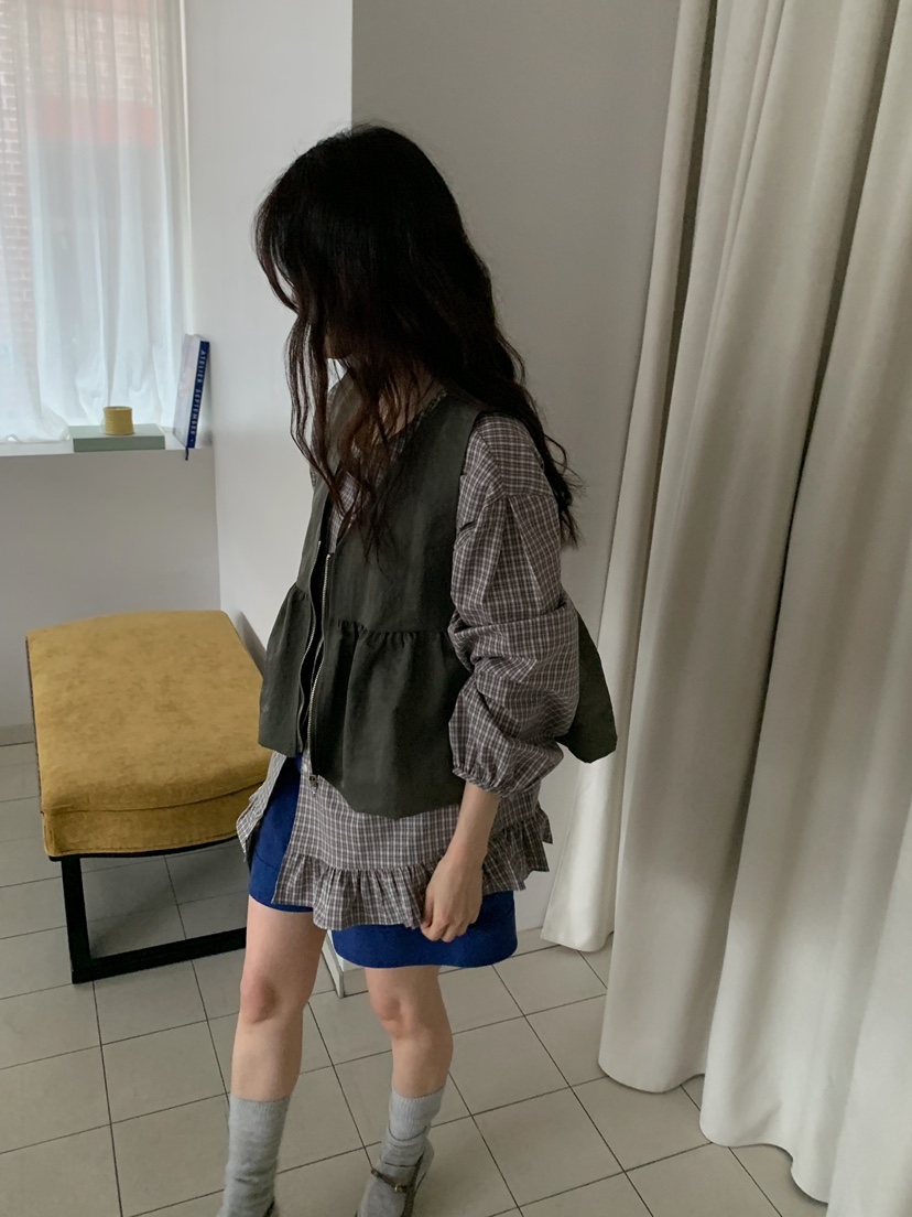 CAMEL-P韓國直郵女士新品休閑襯衫蕾絲衫Came_l 家襯衫/蕾絲衫