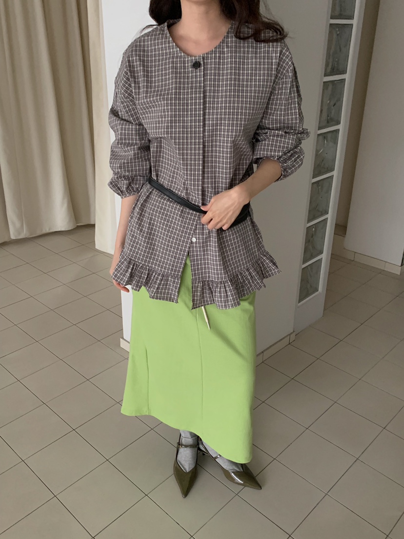 CAMEL-P韓國直郵女士新品休閑襯衫蕾絲衫Came_l 家襯衫/蕾絲衫