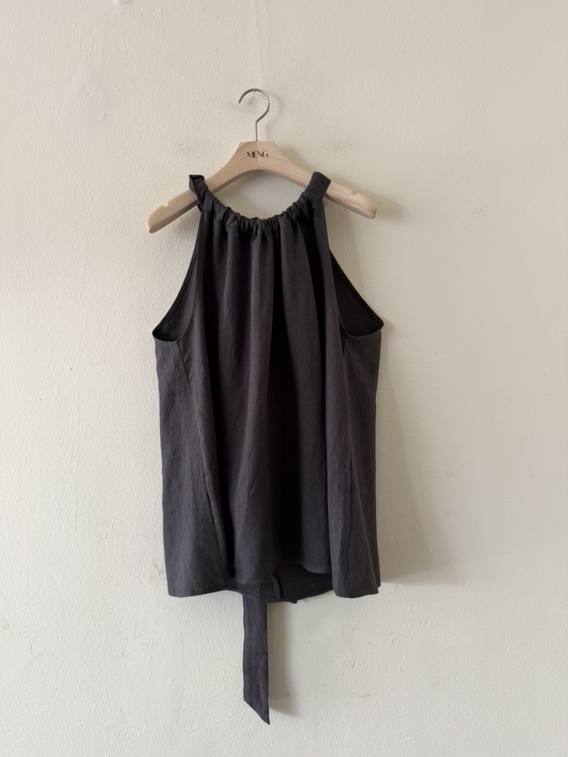 MENG韓國東大門代購女裝新款人氣時尚休閑吊帶背心亞麻布絨MENG吊帶/背心圖色2