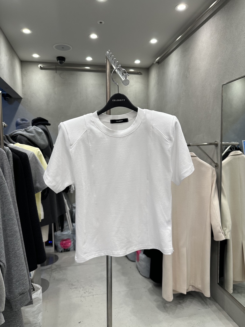 CELEBRITY-A韓國直郵實拍女裝新款人氣職業時尚26春夏T恤CELEBRITY-AT恤圖色1