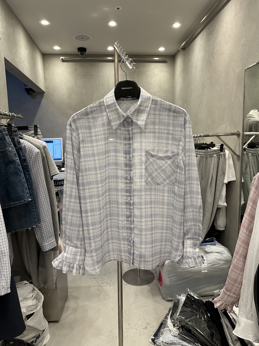 CELEBRITY-A韓國直郵實拍女士新品時尚休閑熱賣襯衫蕾絲衫CELEBRITY-A襯衫/蕾絲衫圖色1