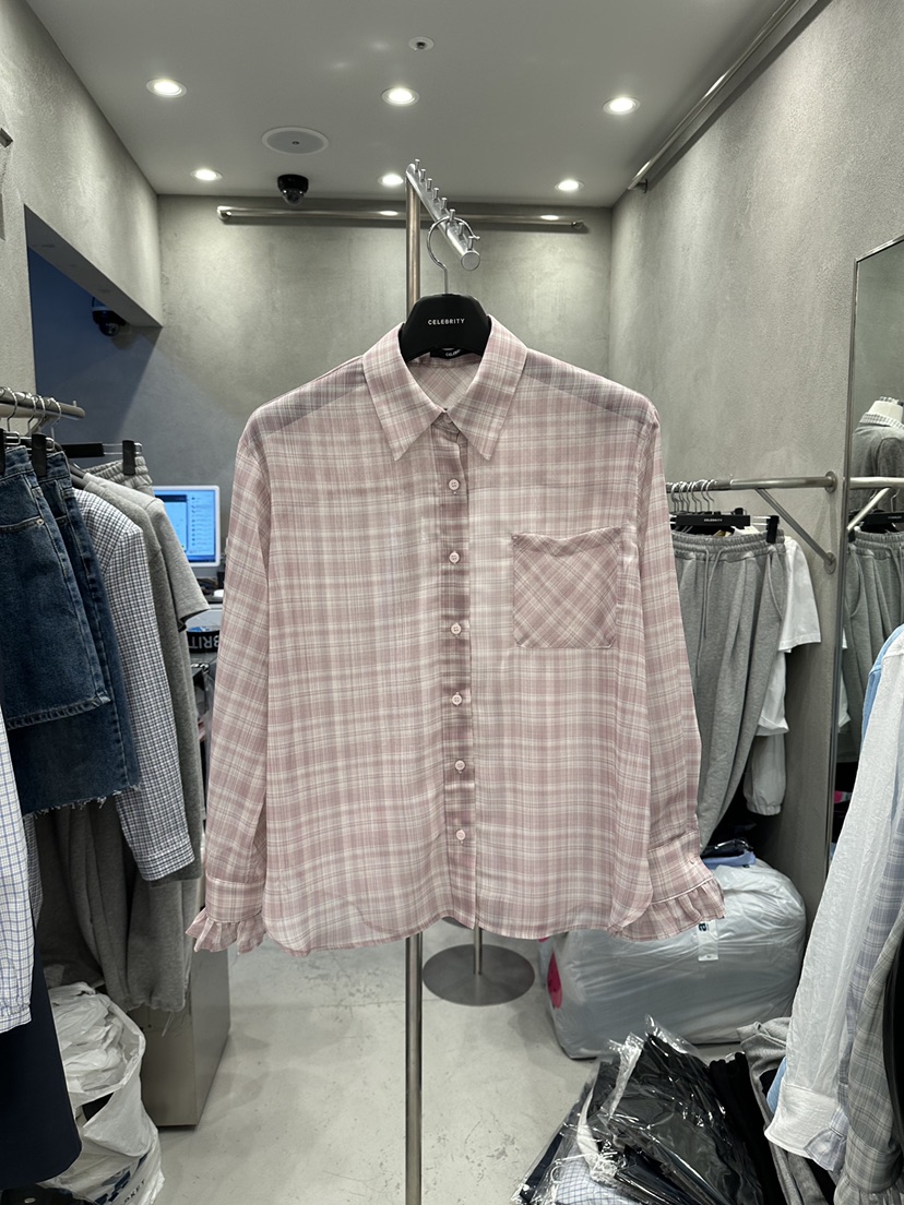 CELEBRITY-A韓國直郵實拍女士新品時尚休閑熱賣襯衫蕾絲衫CELEBRITY-A襯衫/蕾絲衫圖色2