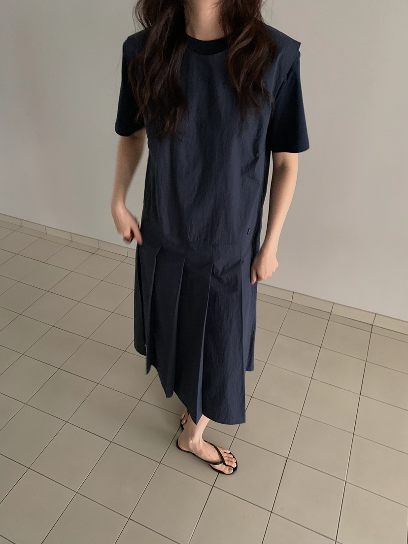 CAMEL-P韓國直郵實拍女士新品人氣連衣裙褶裥Came_l 家連衣裙