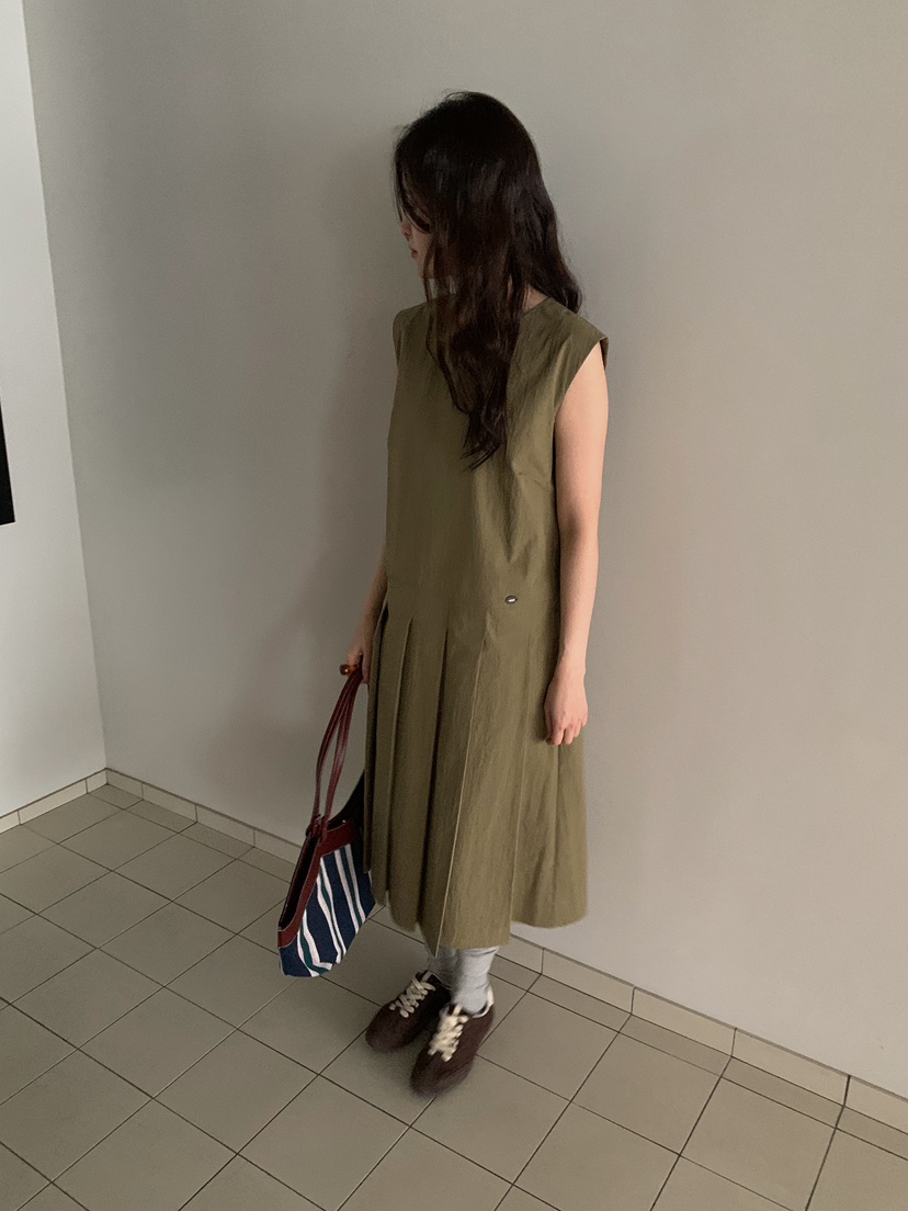 CAMEL-P韓國直郵實拍女士新品人氣連衣裙褶裥Came_l 家連衣裙