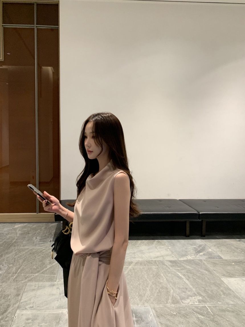 THE LOW韓國東大門直郵女士新款26春夏休閑熱賣人氣連衣裙THE LOW連衣裙