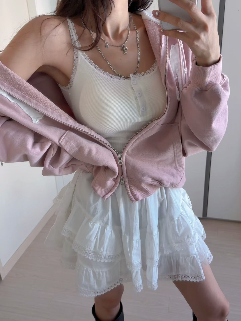 MORAN/MOSCO/SUGAR CASE韓國直郵實拍女裝新品熱賣吊帶背心蕾絲MORAN/MOSCO/SUGAR CASE吊帶/背心