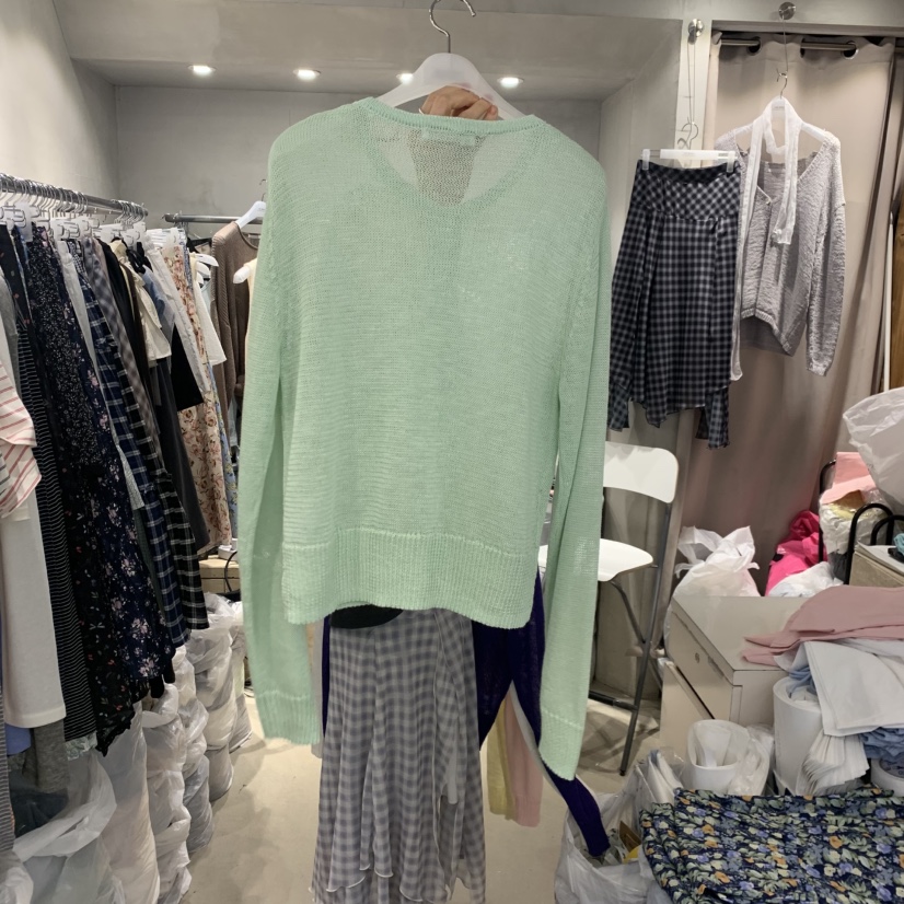 LOGROAD韓國東大門直郵女士新品熱賣推薦休閑26春夏針織衫LOG ROAD針織衫