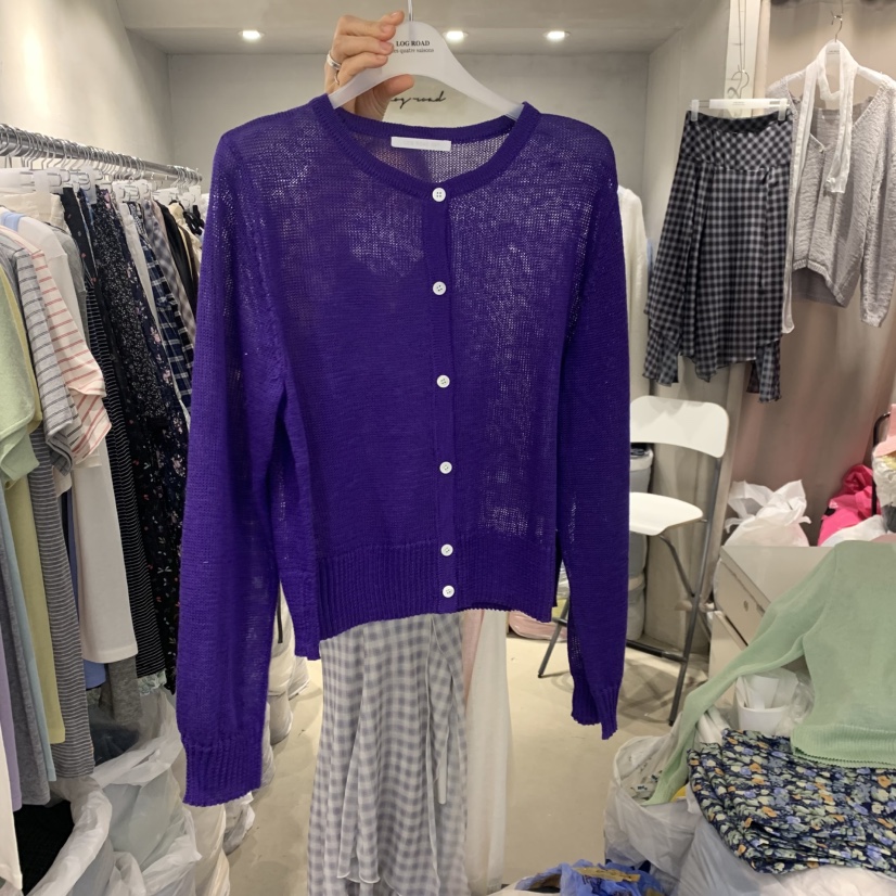 LOGROAD韓國東大門直郵女士新品熱賣推薦休閑26春夏針織衫LOG ROAD針織衫圖色2