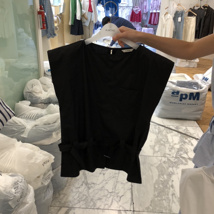 ALMOND韓國直郵實拍女裝新品職業時尚推薦襯衫蕾絲衫腰帶ALMOND襯衫/蕾絲衫圖色3