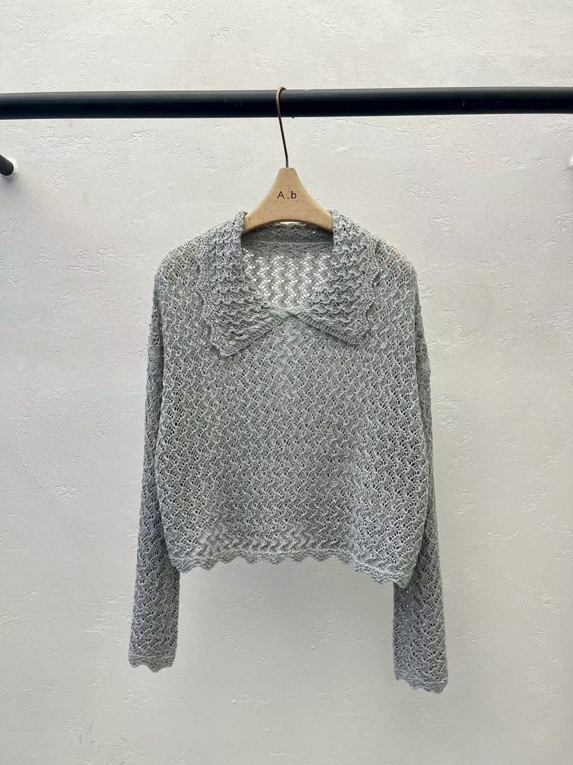 AUTUMN BEIGE-Q韓國東大門直郵女士新品26春夏職業針織衫A.b/AUTUMN BEIGE針織衫圖色1