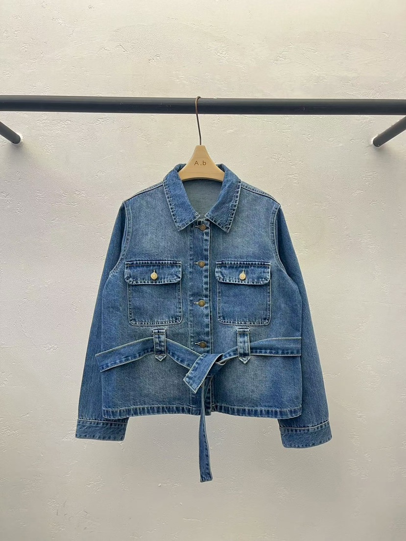 AUTUMN BEIGE-Q韓國直郵女裝新品休閑推薦時尚夾克含腰帶A.b/AUTUMN BEIGE夾克圖色1