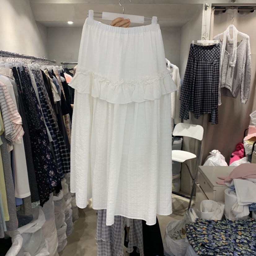 LOGROAD韓國代購女裝新款推薦休閑時尚職業熱賣26春夏長裙LOG ROAD長裙