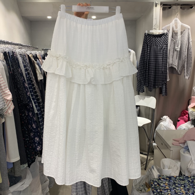 LOGROAD韓國代購女裝新款推薦休閑時尚職業熱賣26春夏長裙LOG ROAD長裙圖色1