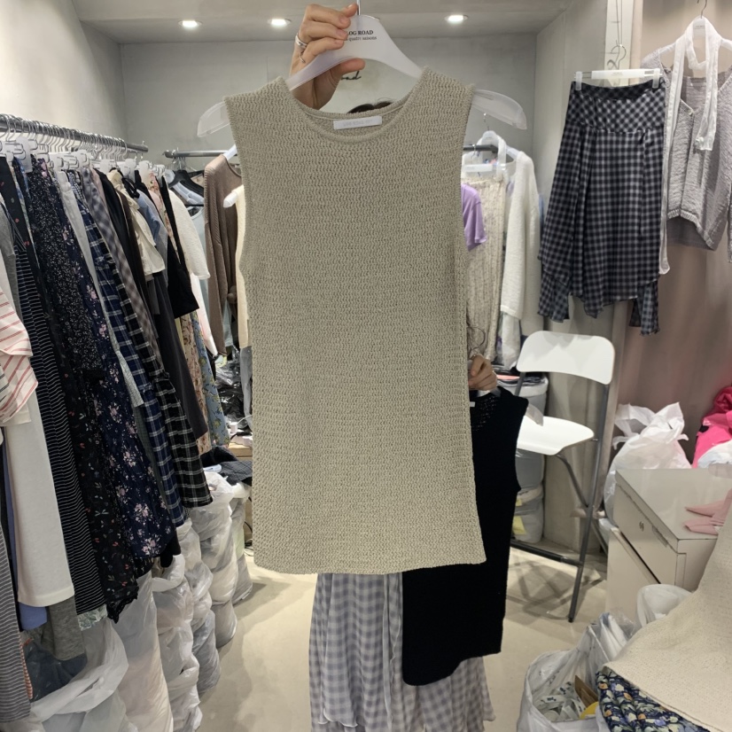 LOGROAD韓國東大門代購女裝新品熱賣26春夏推薦人氣吊帶背心LOG ROAD吊帶/背心圖色3