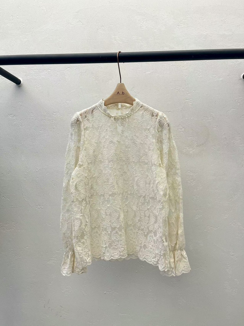 AUTUMN BEIGE-Q韓國東大門直郵女裝新款時尚襯衫蕾絲衫A.b/AUTUMN BEIGE襯衫/蕾絲衫圖色1