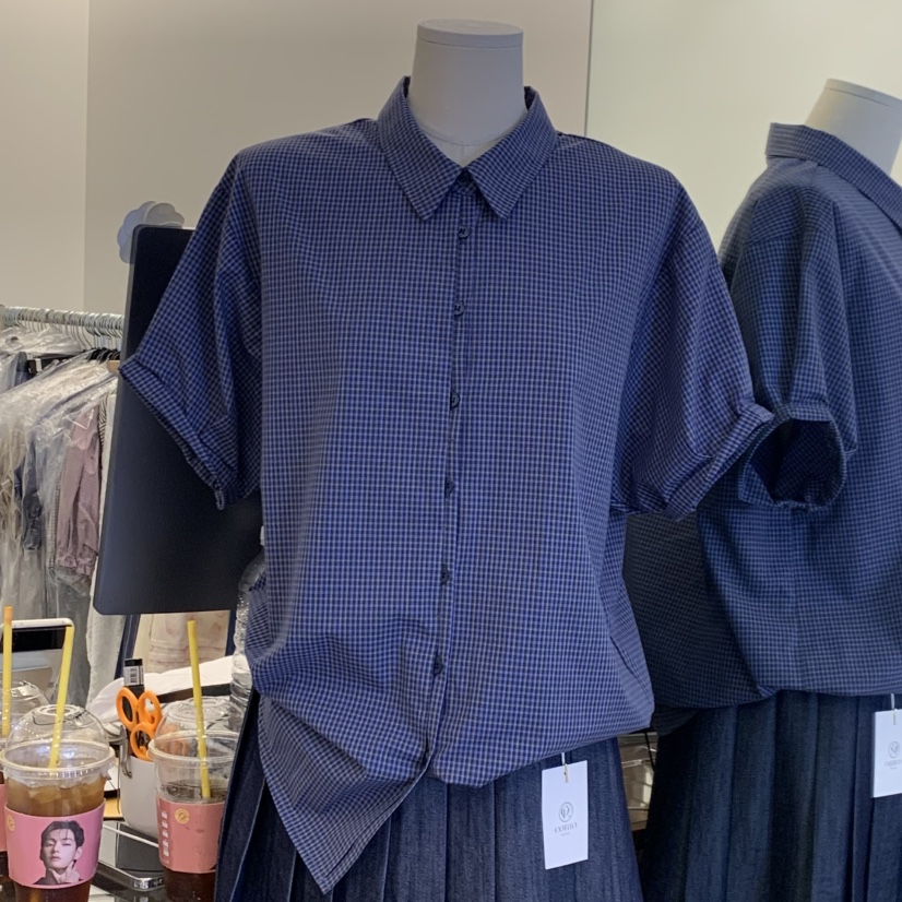 TAN&amp;COMO韓國直郵女士新款推薦熱賣職業休閑襯衫蕾絲衫tan-COMO襯衫/蕾絲衫圖色1