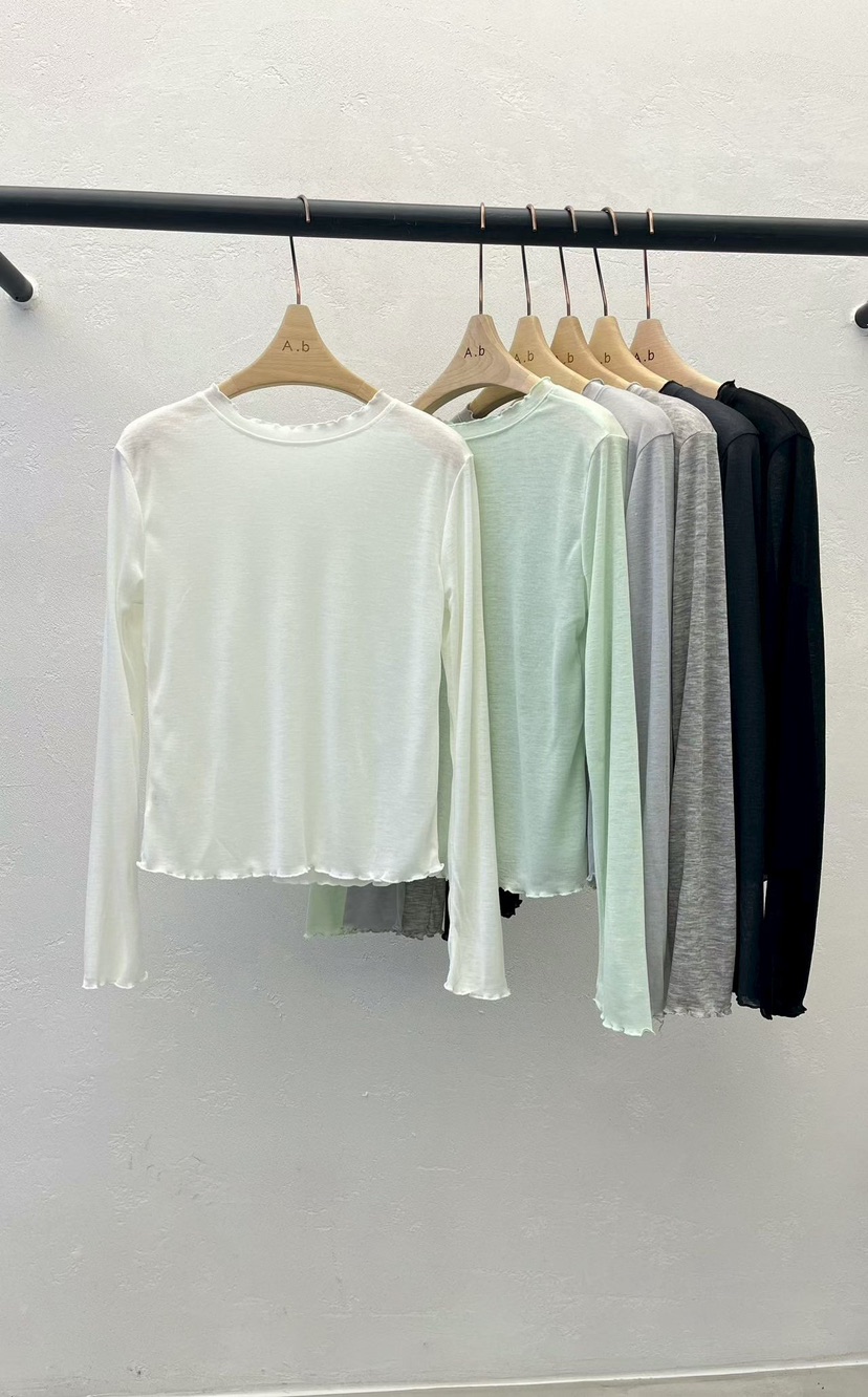 AUTUMN BEIGE-Q韓國直郵實拍女裝新品熱賣時尚休閑長袖T恤A.b/AUTUMN BEIGE長袖T恤