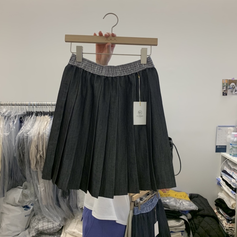 TAN&amp;COMO韓國東大門直郵女士新品時尚休閑26春夏短裙tan-COMO短裙圖色3