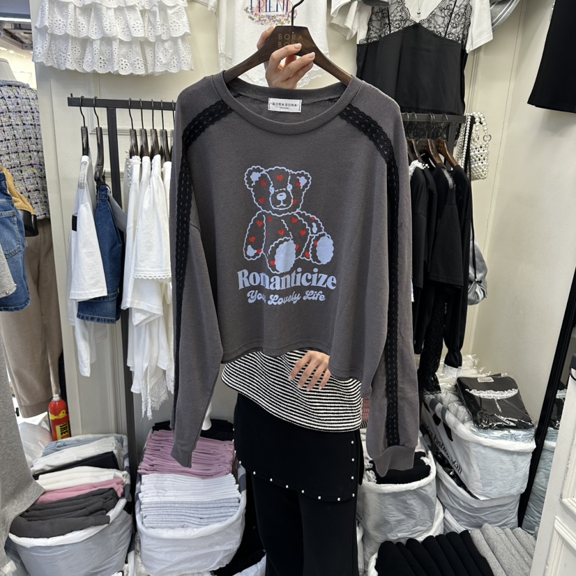 BORA BORA韓國直郵實拍女裝新款時尚熱賣26春夏人氣長袖T恤BORA BORA長袖T恤圖色3