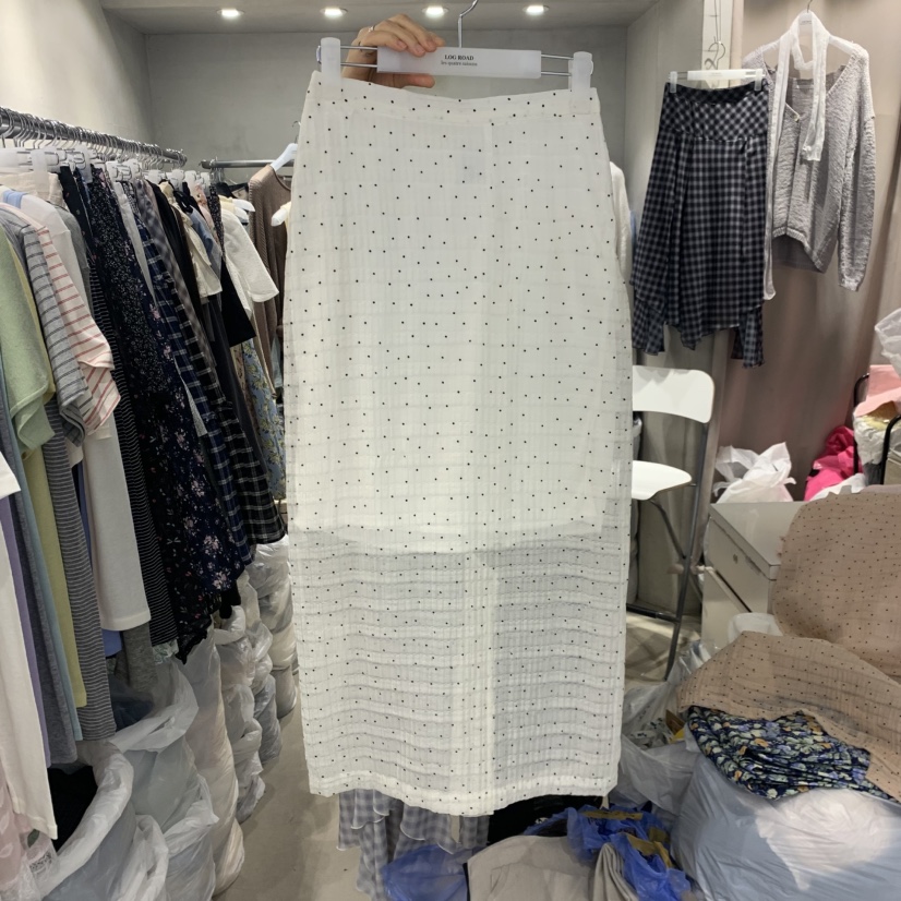 LOGROAD韓國東大門代購女裝新品26春夏熱賣時尚人氣休閑長裙LOG ROAD長裙圖色2