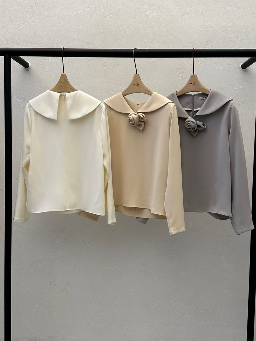 AUTUMN BEIGE-Q韓國代購女裝新款時尚職業休閑襯衫蕾絲衫A.b/AUTUMN BEIGE襯衫/蕾絲衫