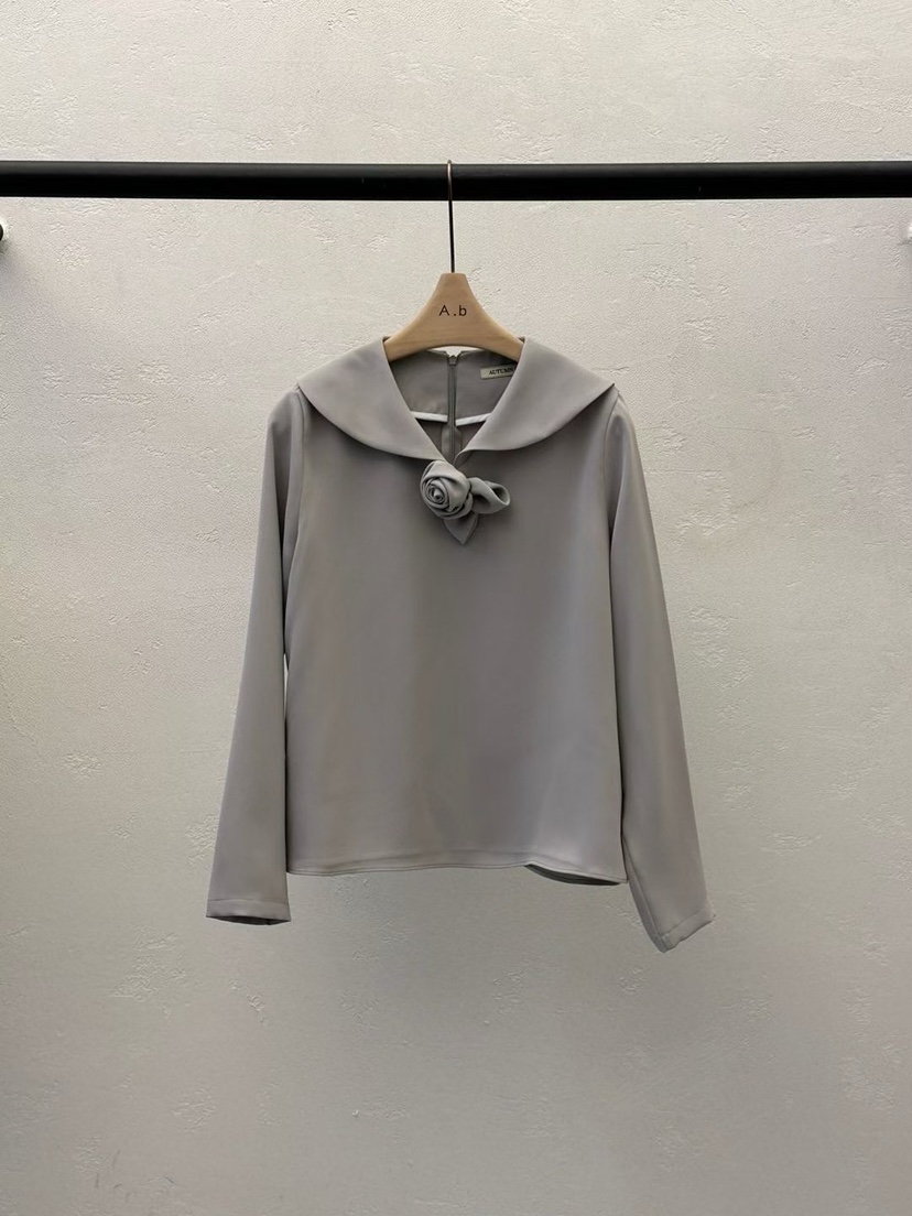 AUTUMN BEIGE-Q韓國代購女裝新款時尚職業休閑襯衫蕾絲衫A.b/AUTUMN BEIGE襯衫/蕾絲衫圖色2