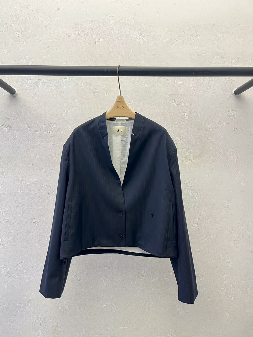 AUTUMN BEIGE-Q韓國直郵女士新款熱賣休閑人氣時尚夾克V領A.b/AUTUMN BEIGE夾克圖色1