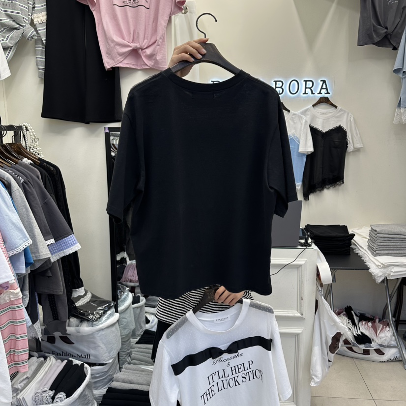 BORA BORA韓國東大門直郵女士新品26春夏推薦熱賣休閑T恤BORA BORAT恤
