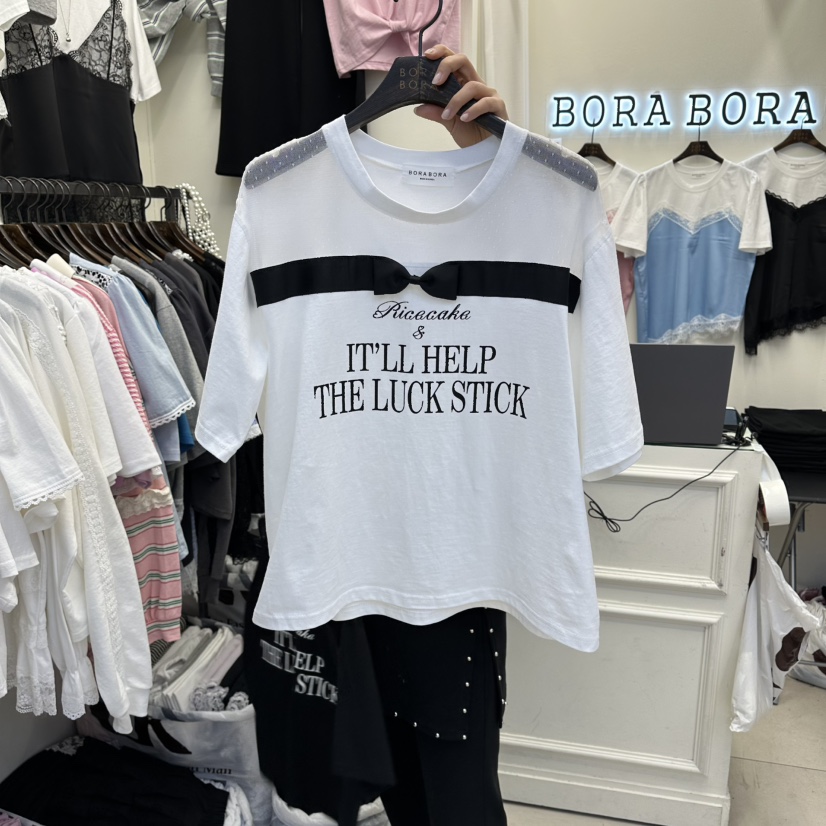 BORA BORA韓國東大門直郵女士新品26春夏推薦熱賣休閑T恤BORA BORAT恤圖色1