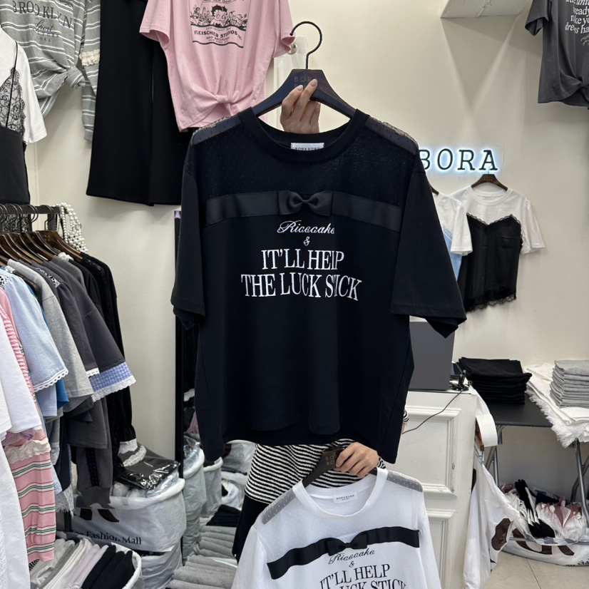 BORA BORA韓國東大門直郵女士新品26春夏推薦熱賣休閑T恤BORA BORAT恤圖色3