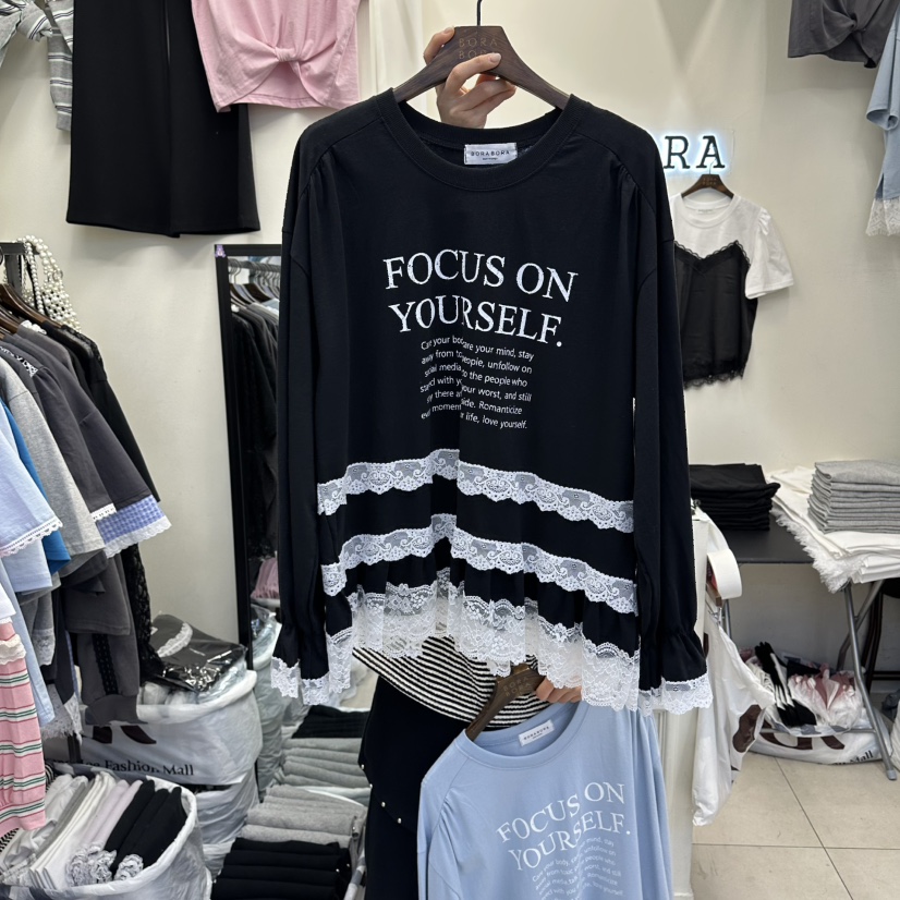 BORA BORA韓國東大門代購女裝新款休閑職業推薦熱賣長袖T恤BORA BORA長袖T恤圖色2