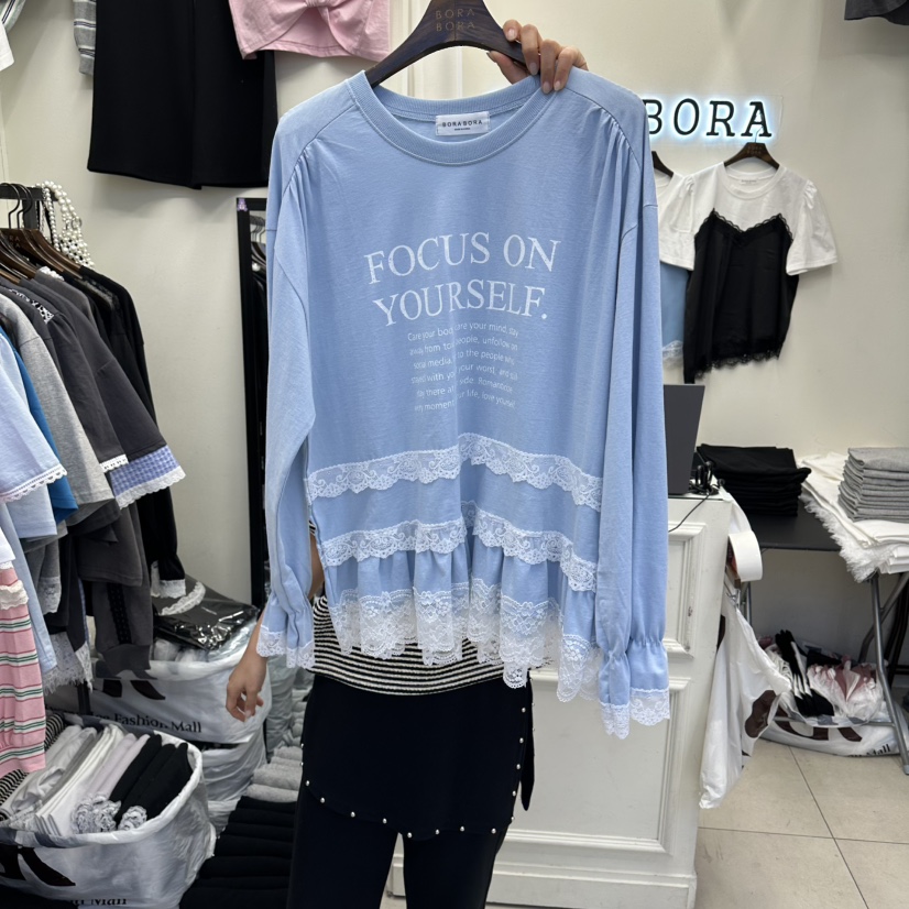 BORA BORA韓國東大門代購女裝新款休閑職業推薦熱賣長袖T恤BORA BORA長袖T恤圖色3