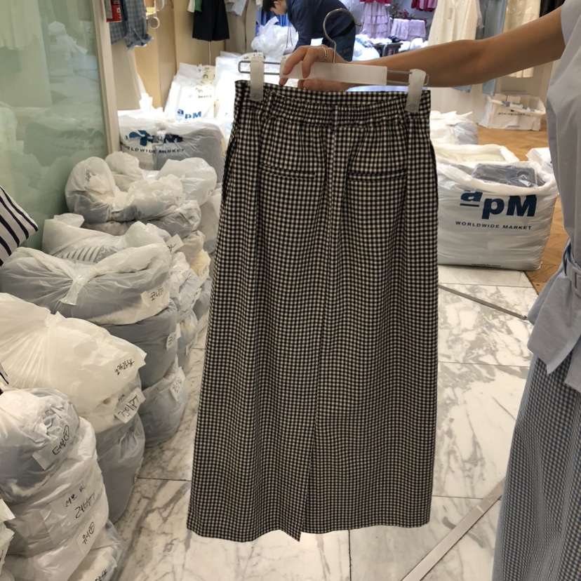 ALMOND韓國代購女士新品熱賣職業時尚休閑26春夏人氣長裙ALMOND長裙