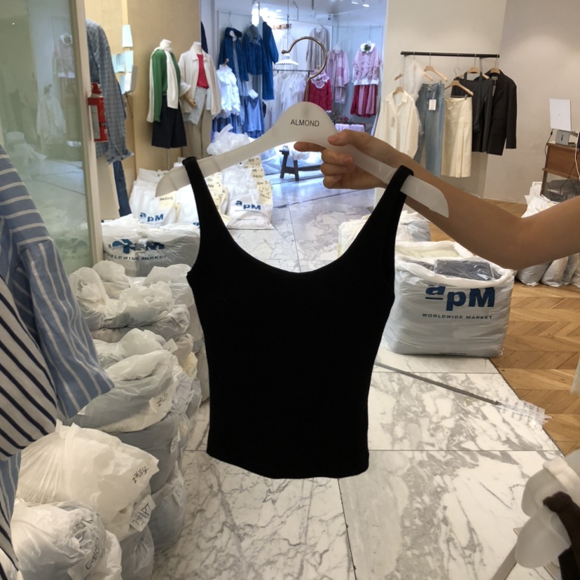 ALMOND韓國直郵實拍女士新品推薦職業休閑時尚熱賣吊帶背心ALMOND吊帶/背心圖色3