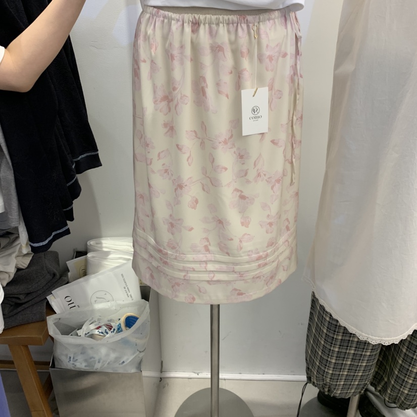 TAN&amp;COMO韓國直郵實拍女裝新款26春夏休閑半身裙中短裙tan-COMO半身裙/中短裙圖色1