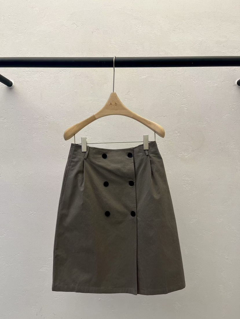 AUTUMN BEIGE-Q韓國東大門代購女裝新品熱賣26春夏短裙A.b/AUTUMN BEIGE短裙圖色1